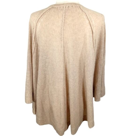 Calypso St. Barth Boho Chic 100% Cashmere Poncho $250 size L WF123 - Picture 4 of 6